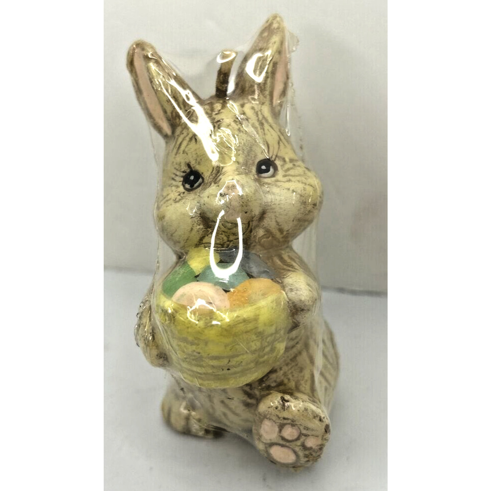 Vintage Spring Easter Bunny Candle New in Packaging 4" SKU H374